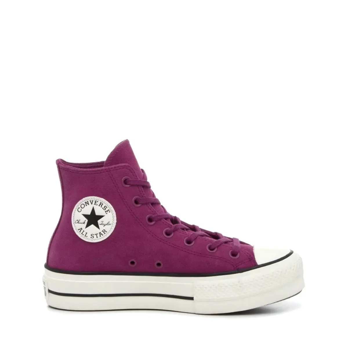 Size 9 -  Chuck Taylor All Star High Suede Platform Lift Purple by Converse