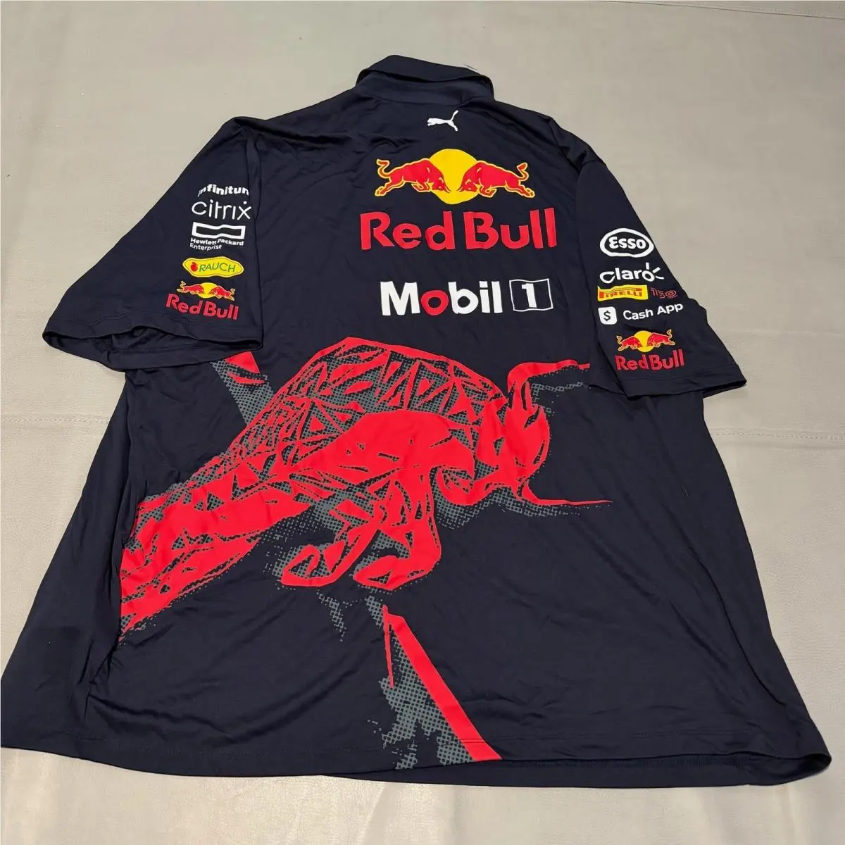 Red Bull Racing Formula Pirelli F1 2022 Polo Shirt Navy Men 3XL-8749 by Puma