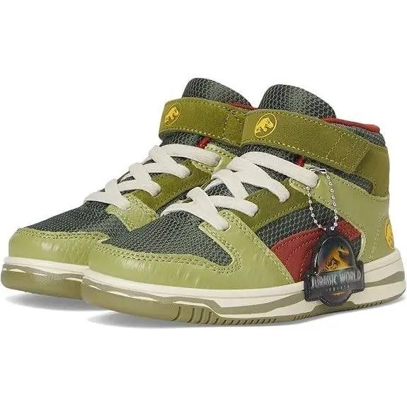 x Jurassic World Rebirth Rebound Mid Green Red Kids Sneakers Men 5.5 by Puma