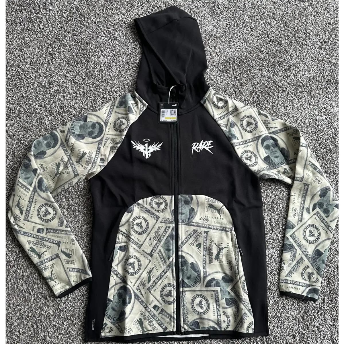 X Lamelo Ball Bucks Dime Basketball Jacket Full Zip 627975-01 Medium by Puma