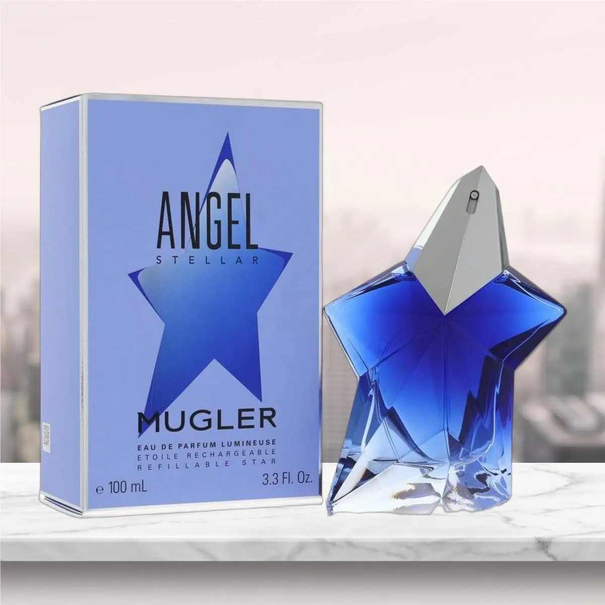 Angel Stellar Lumineuse Eau De Parfum Refillable Spray By Thierry Mugler - 3.3 o
