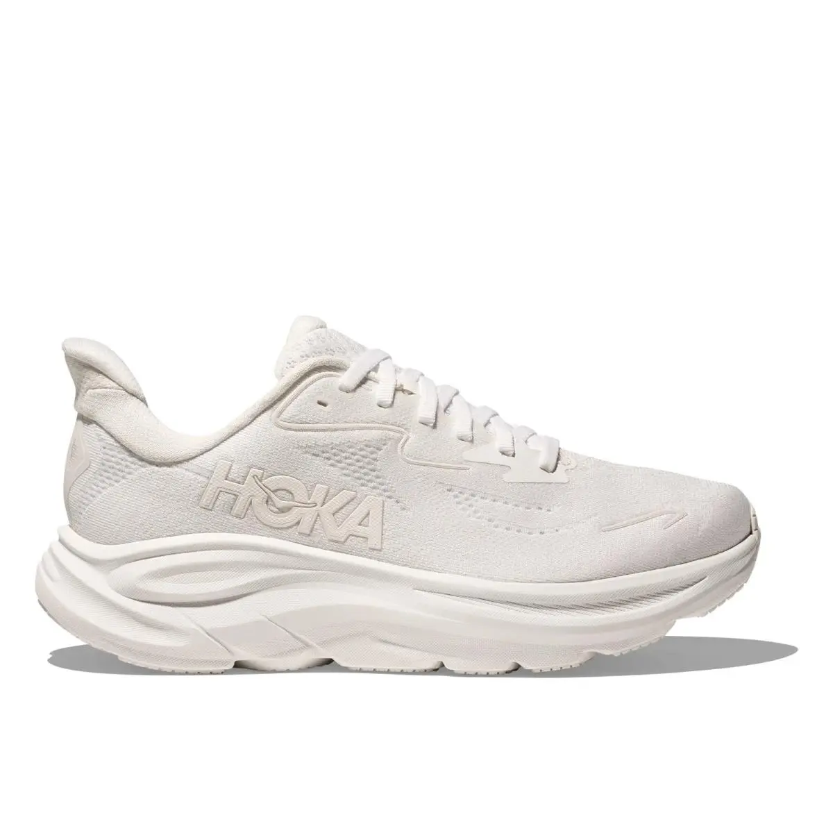 Hoka Clifton 10 Women`s Shoes White/white 1162050-WWH - Wide