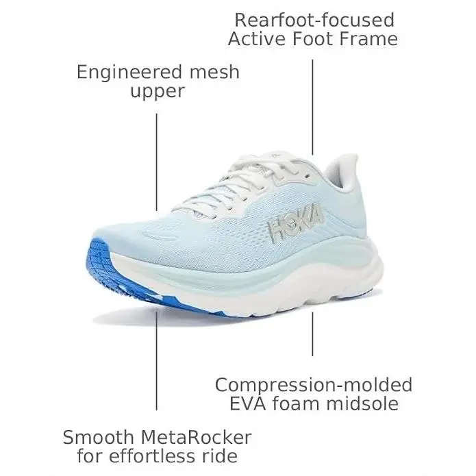 Hoka Womens Clifton 11 Frost/glimmering Blue