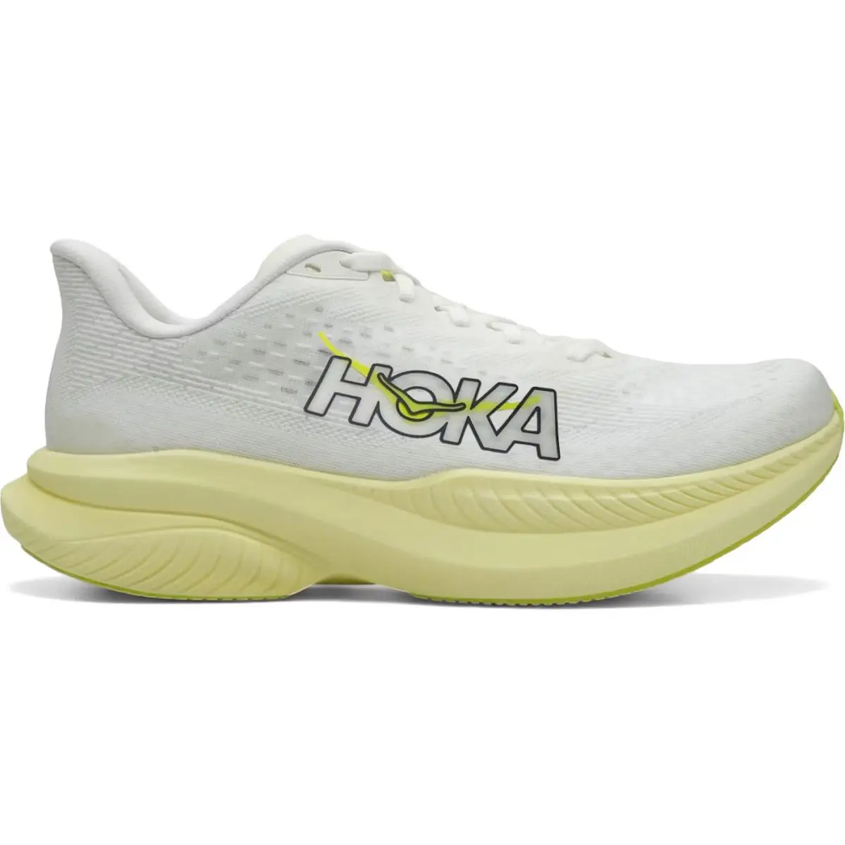 Hoka Mach 6 Women`s Shoes White/neon Hoka Citrus 1147810-WNH