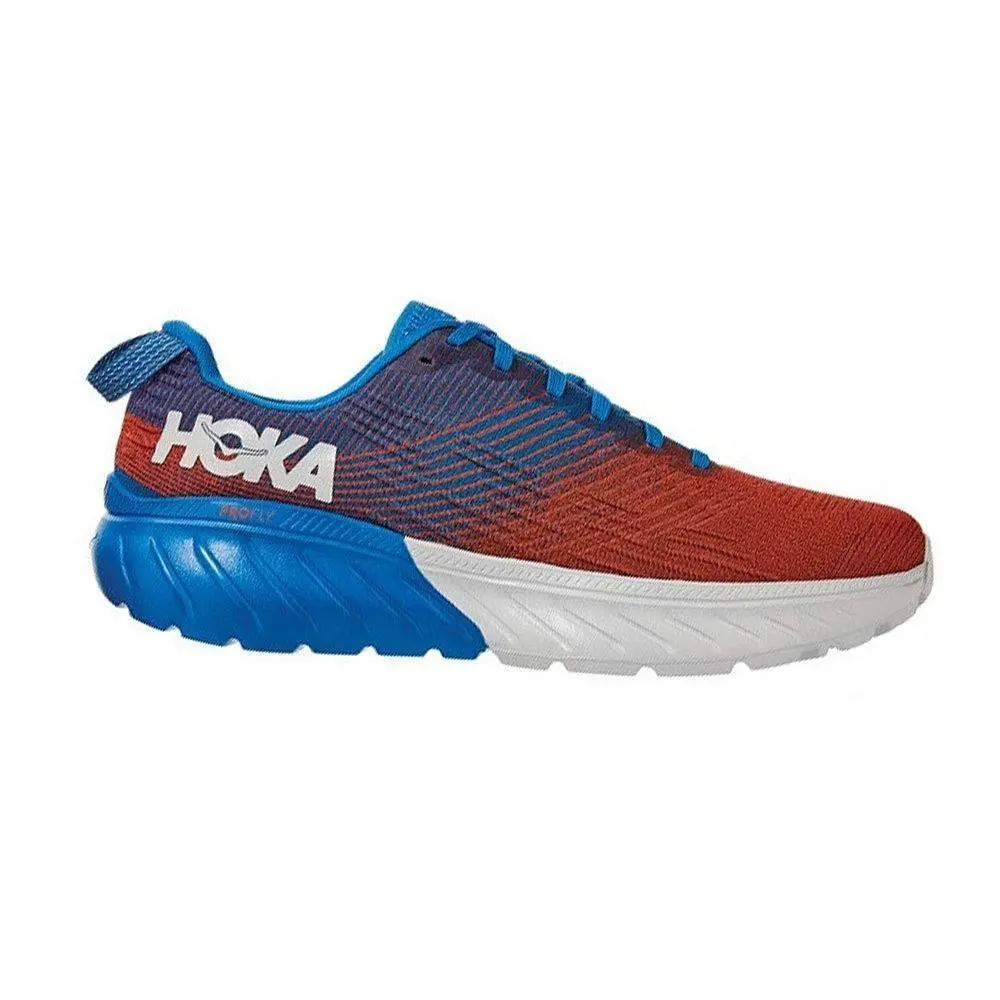 Hoka Men`s Mach 3 in The Imperial Blue / Mandarin Red 10 All Sizes - Imperial Blue/Mandarin Red