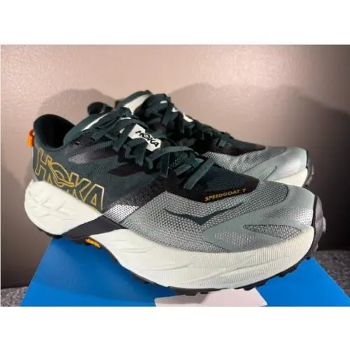 Hoka shoes - Speedgoat 7 - Speedgoat - 1171928-BFS - Bay Leaf, Sea Glass (UPC: 198605520624) 0