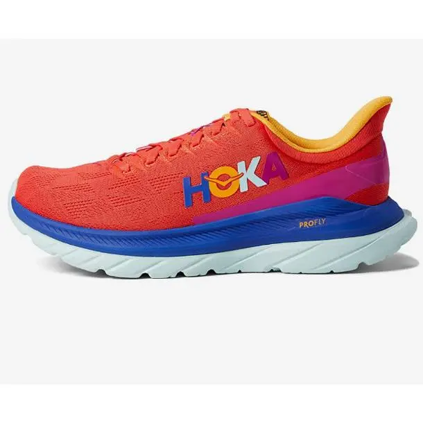Hoka shoes - HOKA ONE ONE Mach 4 Road - Red Fiesta 1