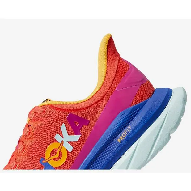 Hoka shoes - HOKA ONE ONE Mach 4 Road - Red Fiesta 2