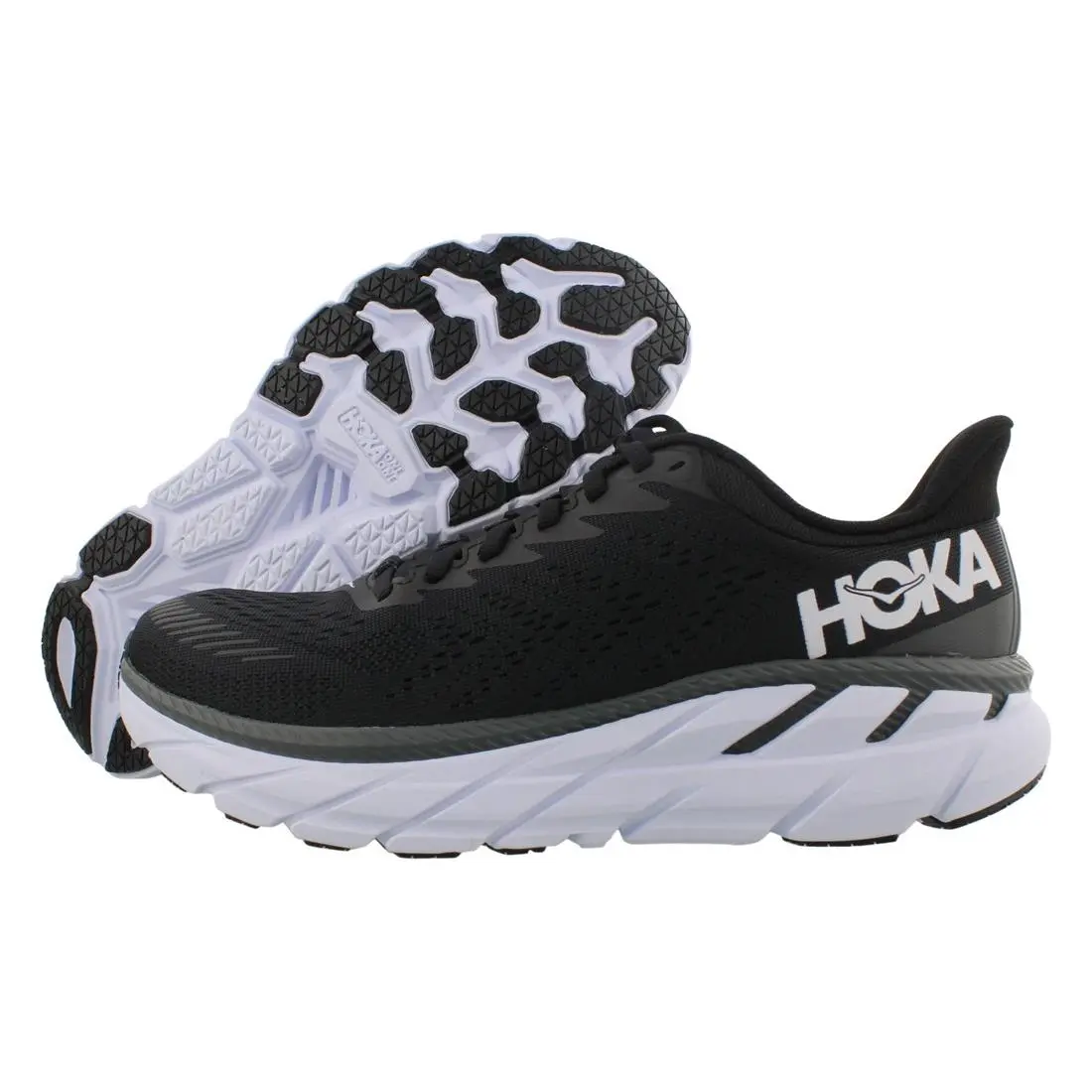 Hoka Clifton 7 Womens Shoes Size 10.5 Color: Black/white