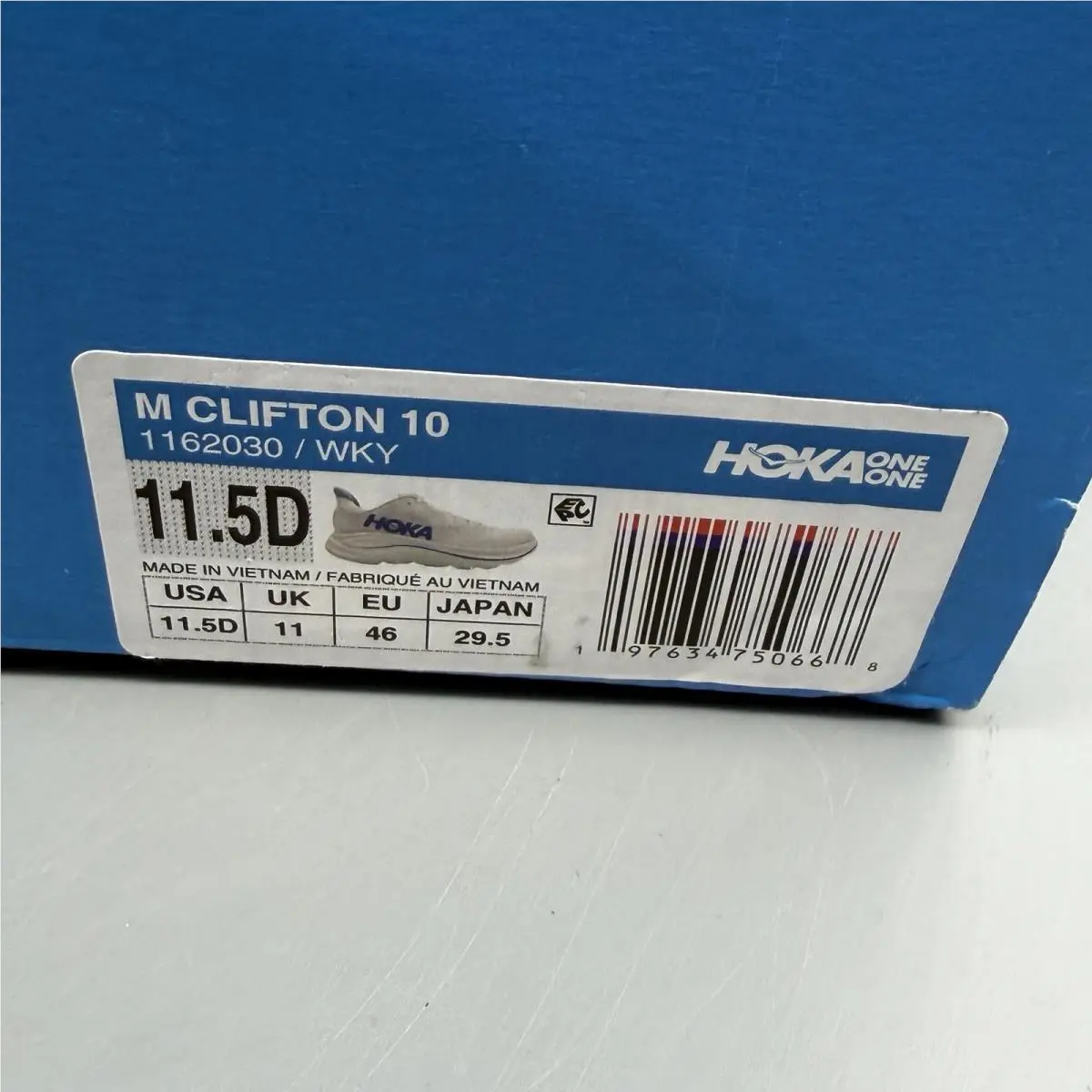 Hoka shoes - Hoka Clifton 10 - Clifton - 1162030 WKY - White (UPC: 0197634750668) 12