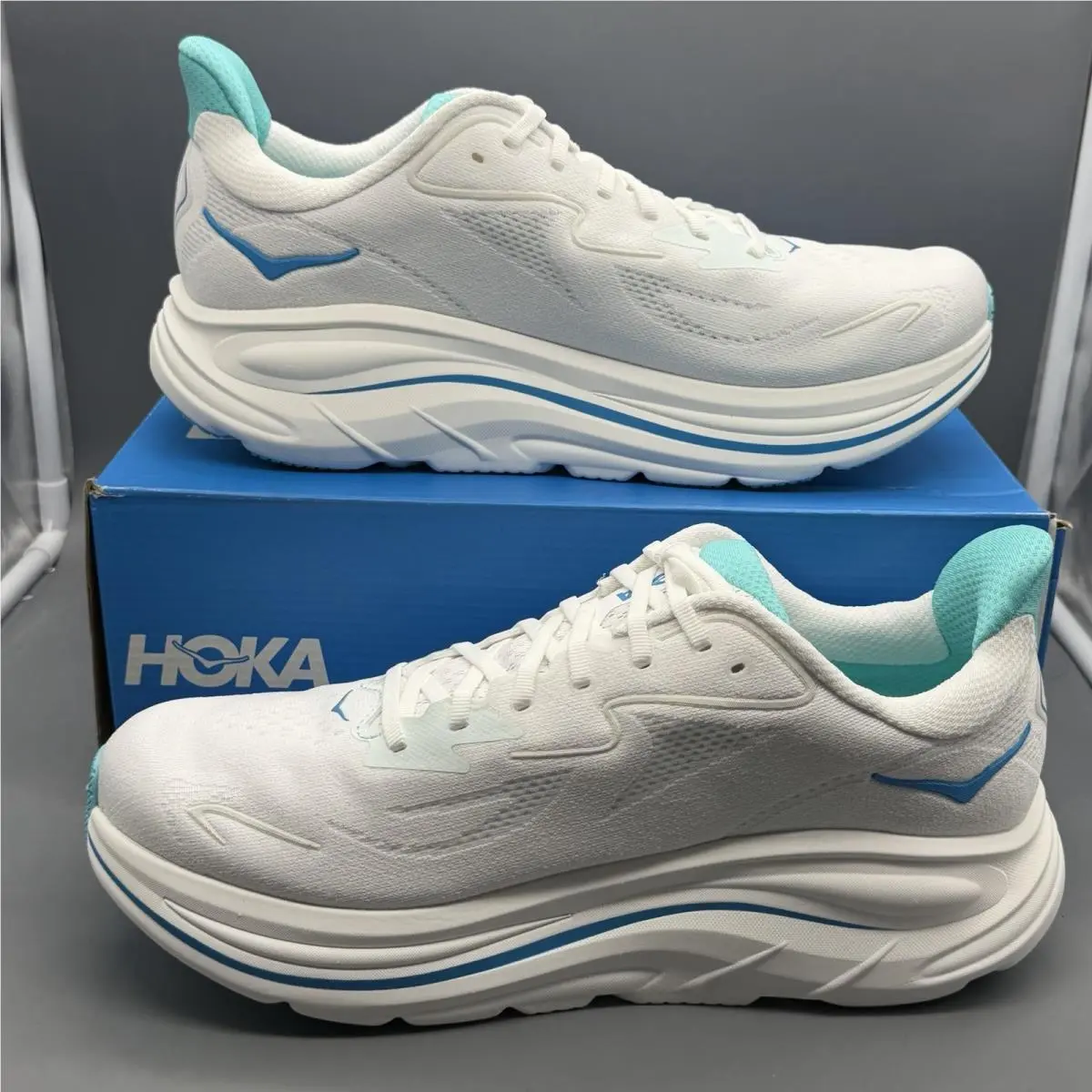 Hoka shoes - Hoka Clifton 10 - Clifton - 1162030 WKY - White (UPC: 0197634750668) 1