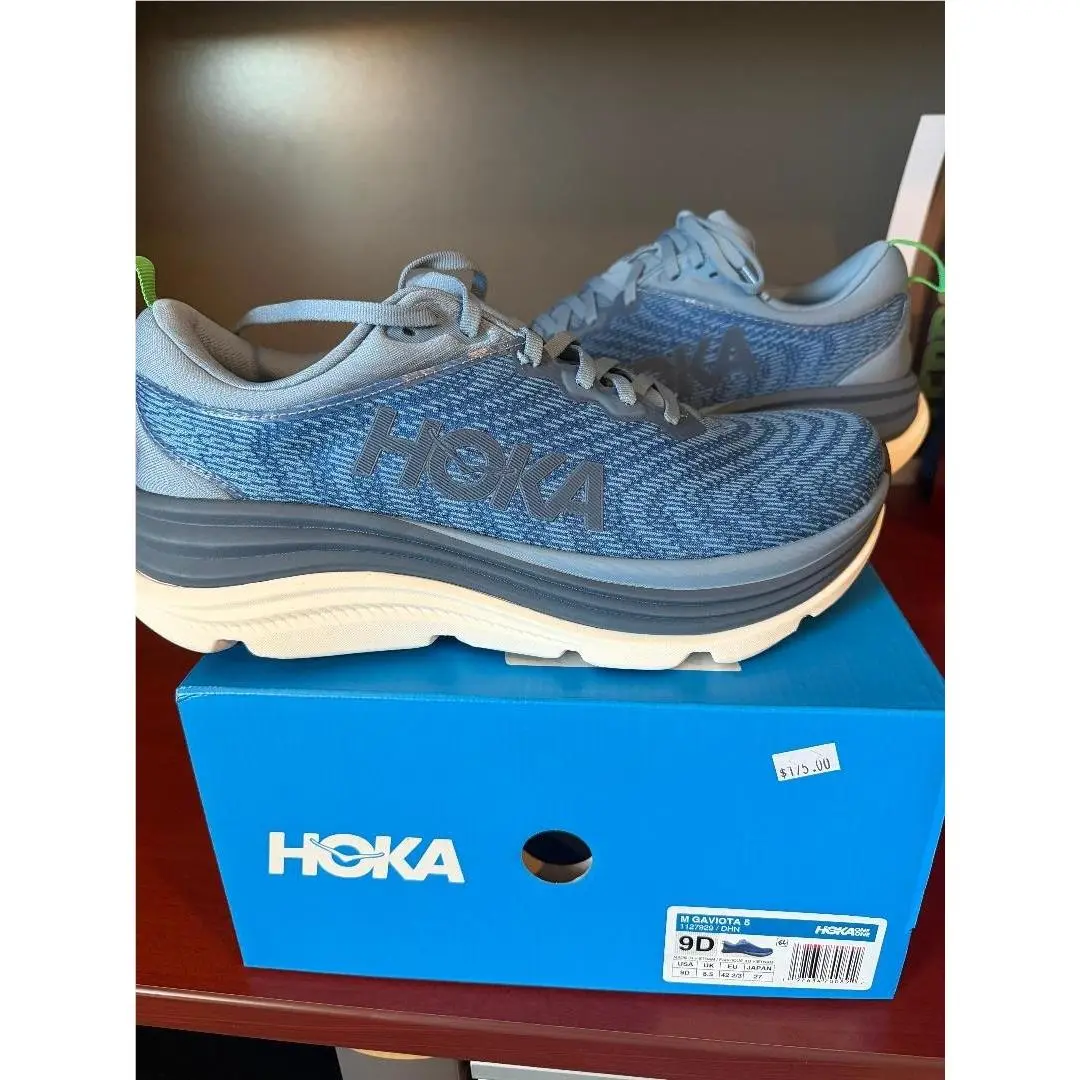 Hoka One Gaviota 5 Dhn Blue Men`s Size 9 D Running Shoes