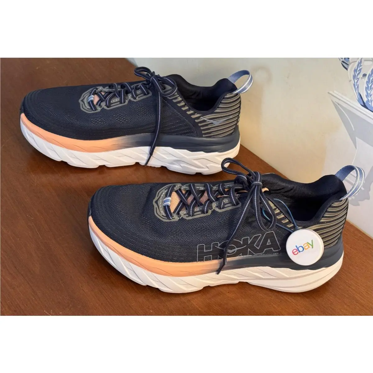 Hoka shoes - Hoka One One Bondi 6 - 1019270/MDP - Mood Indigo/Dusty Pink (UPC: 192410075577) 3
