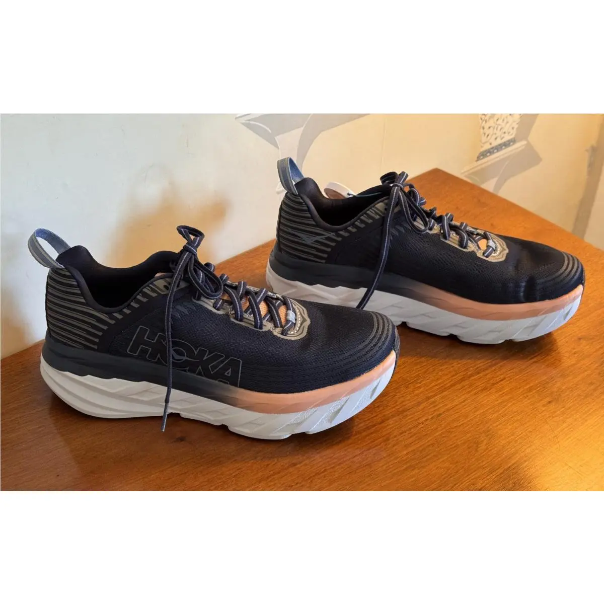 Hoka shoes - Hoka One One Bondi 6 - 1019270/MDP - Mood Indigo/Dusty Pink (UPC: 192410075577) 4