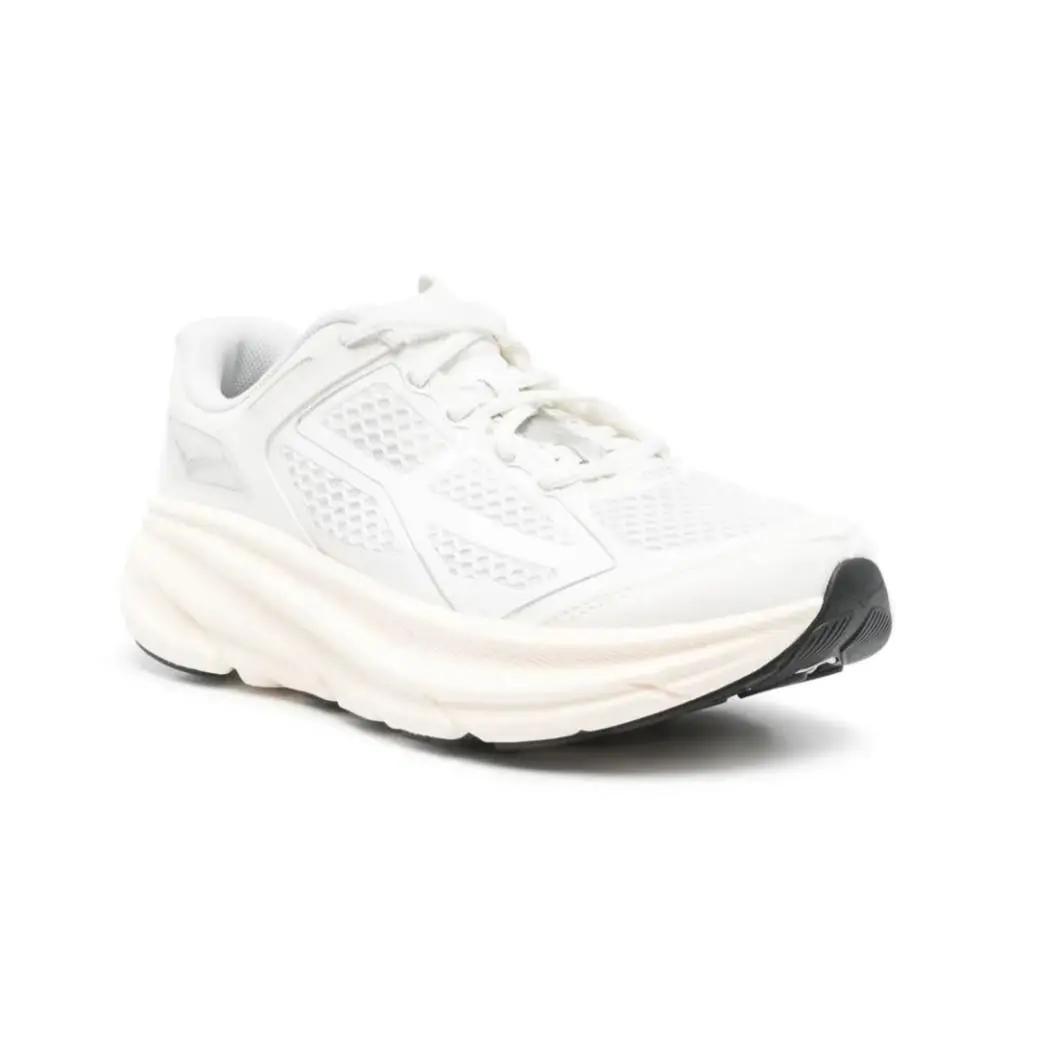 Hoka One ONE9 Clifton Mens 8.5/W 9.5 White Neutral Running Shoes 1155370