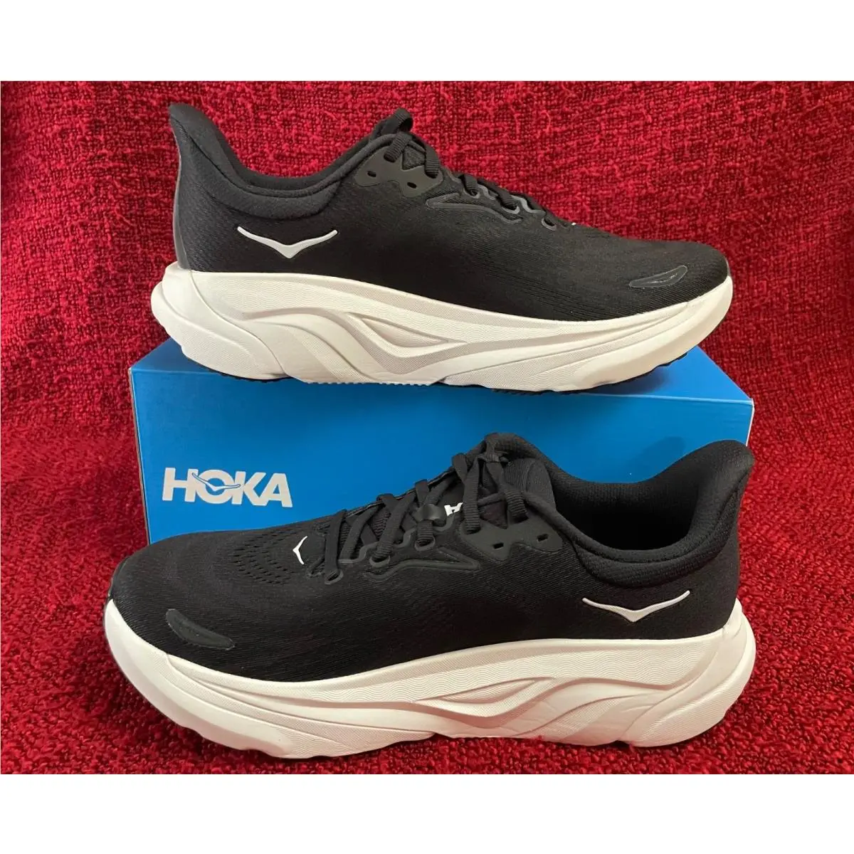 Mens 9.5 EE - Hoka Arahi 8 Black/white Shoes 1168710/BWHT