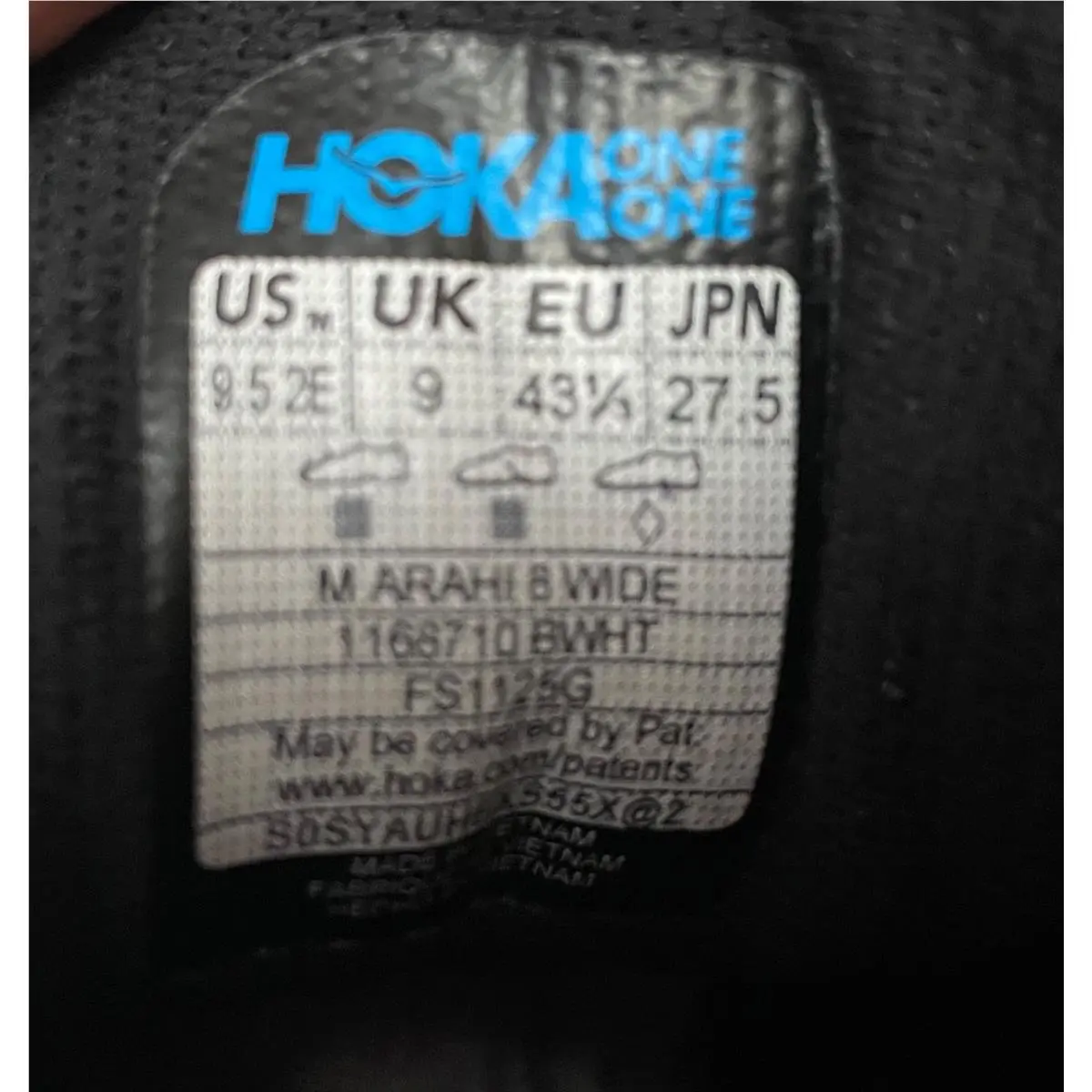 Hoka shoes - Hoka One One Arahi 8 - 1168710 BWHT - Black 4