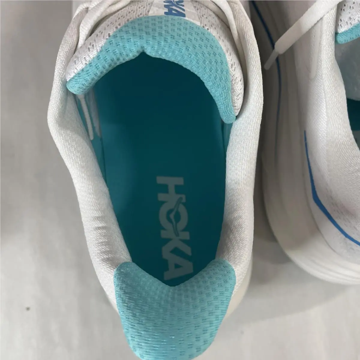 Hoka shoes - Hoka One One Clifton 10 Wide - 1162000 WTCL - White / Cielo Blue (UPC: 197634750613) 4