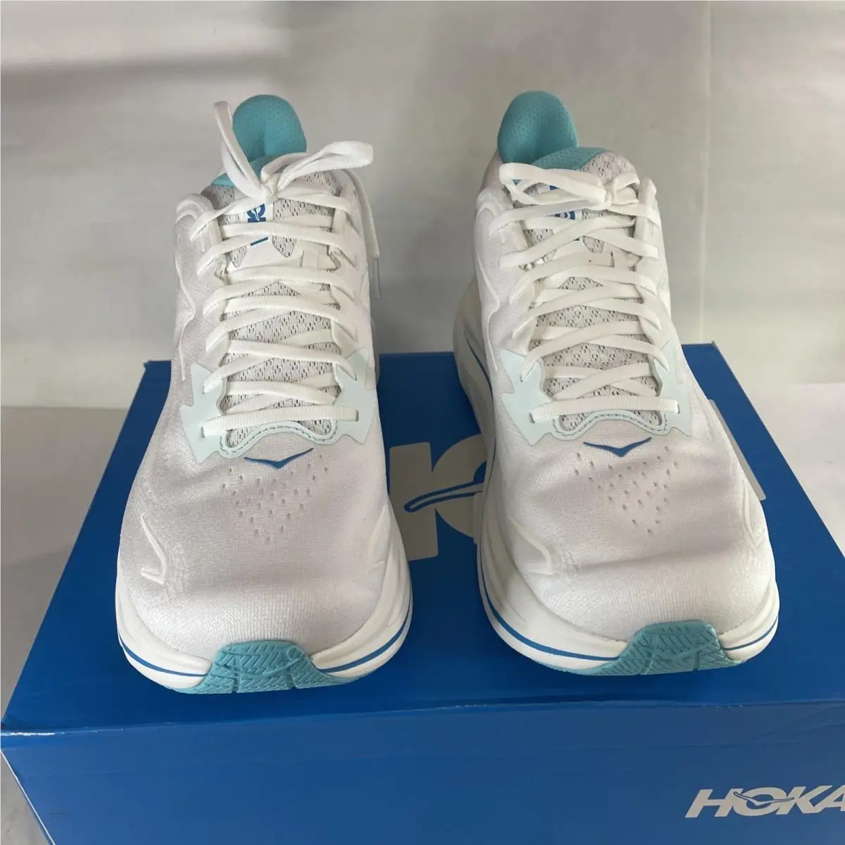 Hoka shoes - Hoka One One Clifton 10 Wide - 1162000 WTCL - White / Cielo Blue (UPC: 197634750613) 0