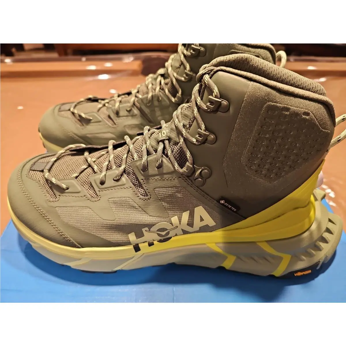 Hoka Tennine Hike Gtx Gore-tex Waterproof Thyme Green 12.5 Hiking Boots