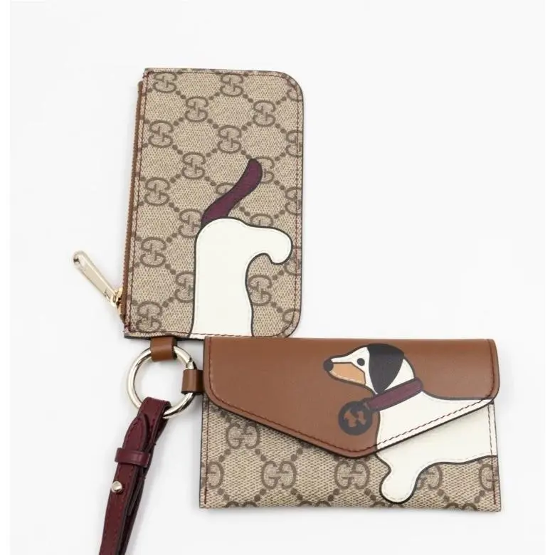 Dachshund GG Supreme Canvas Lanyard Set 847352 by Gucci