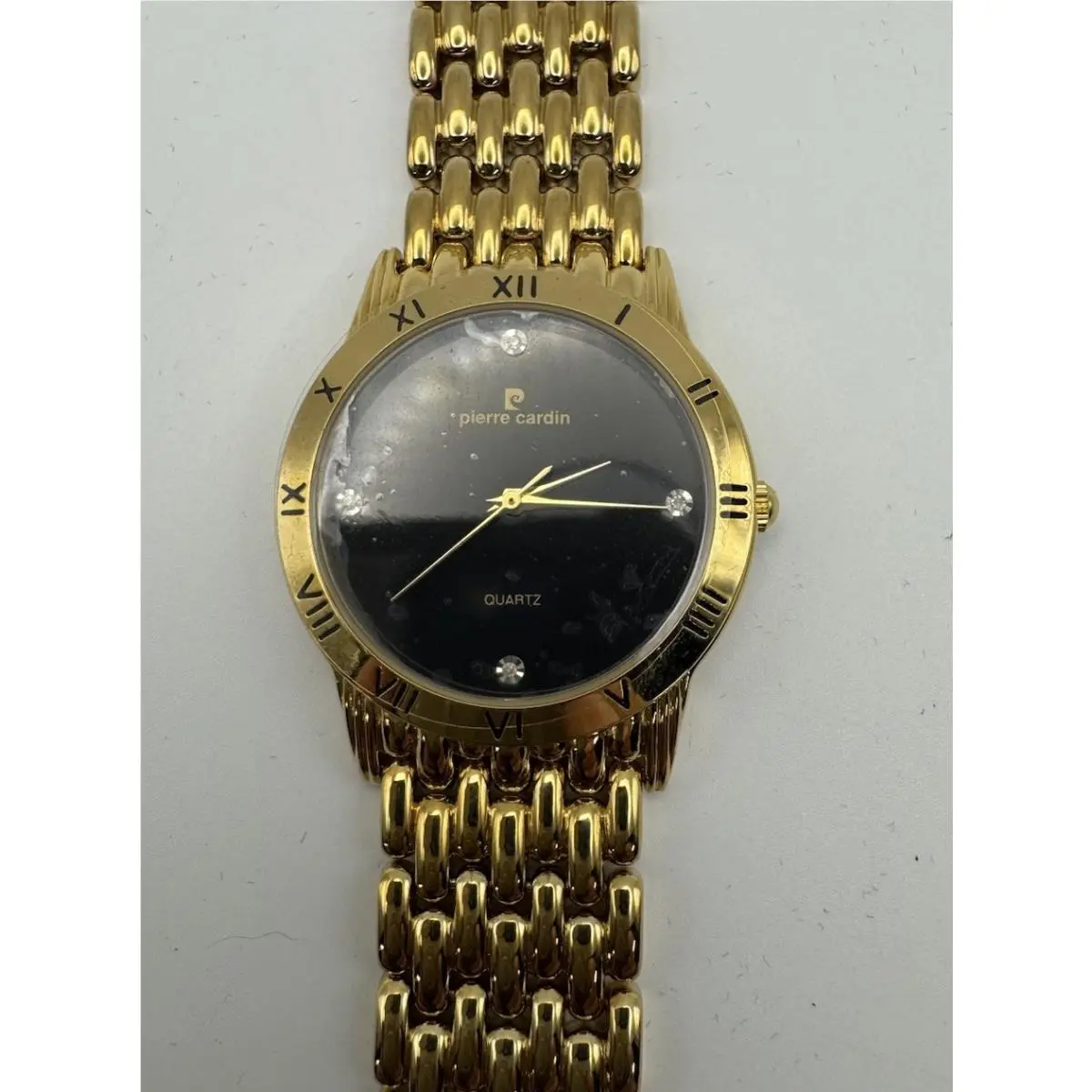 Pierre Cardin Men`s Gold Finish Quartz Watch 2199YB Battery