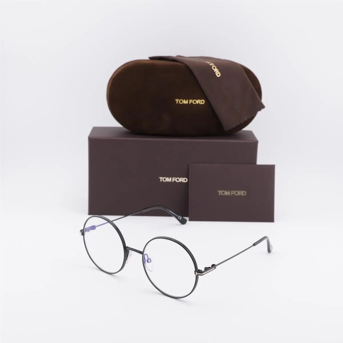 FT5595-B 001 Black 53mm Eyeglasses by Tom Ford