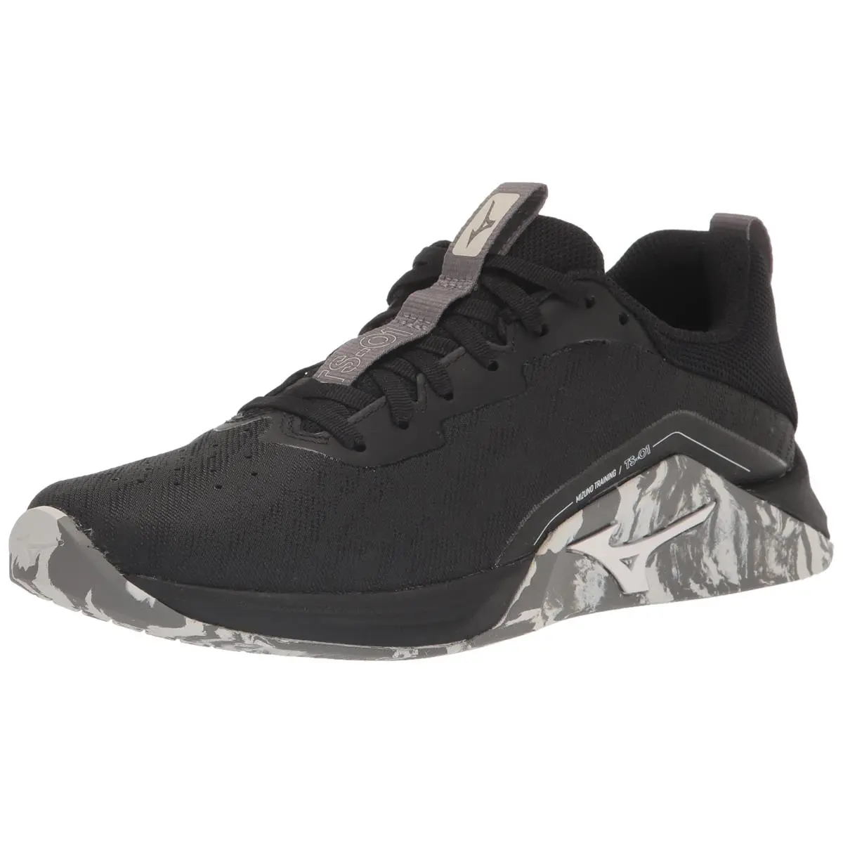 Mizuno Men`s TS-01 Training Shoe Black-white 9.5