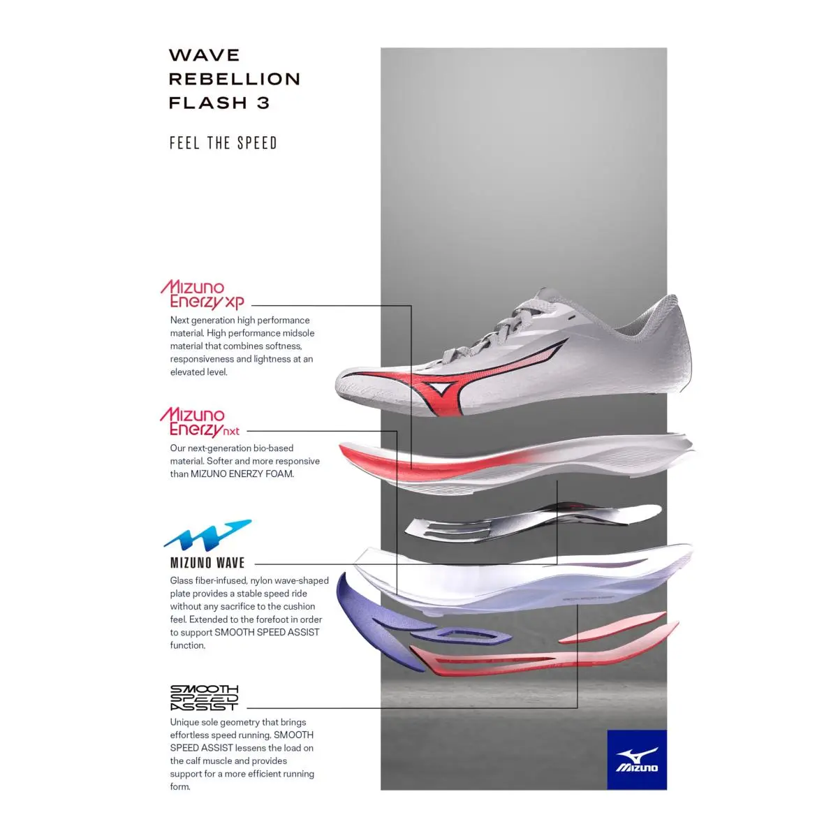 Mizuno shoes - 411524 - 411524 - white fiery coral 8