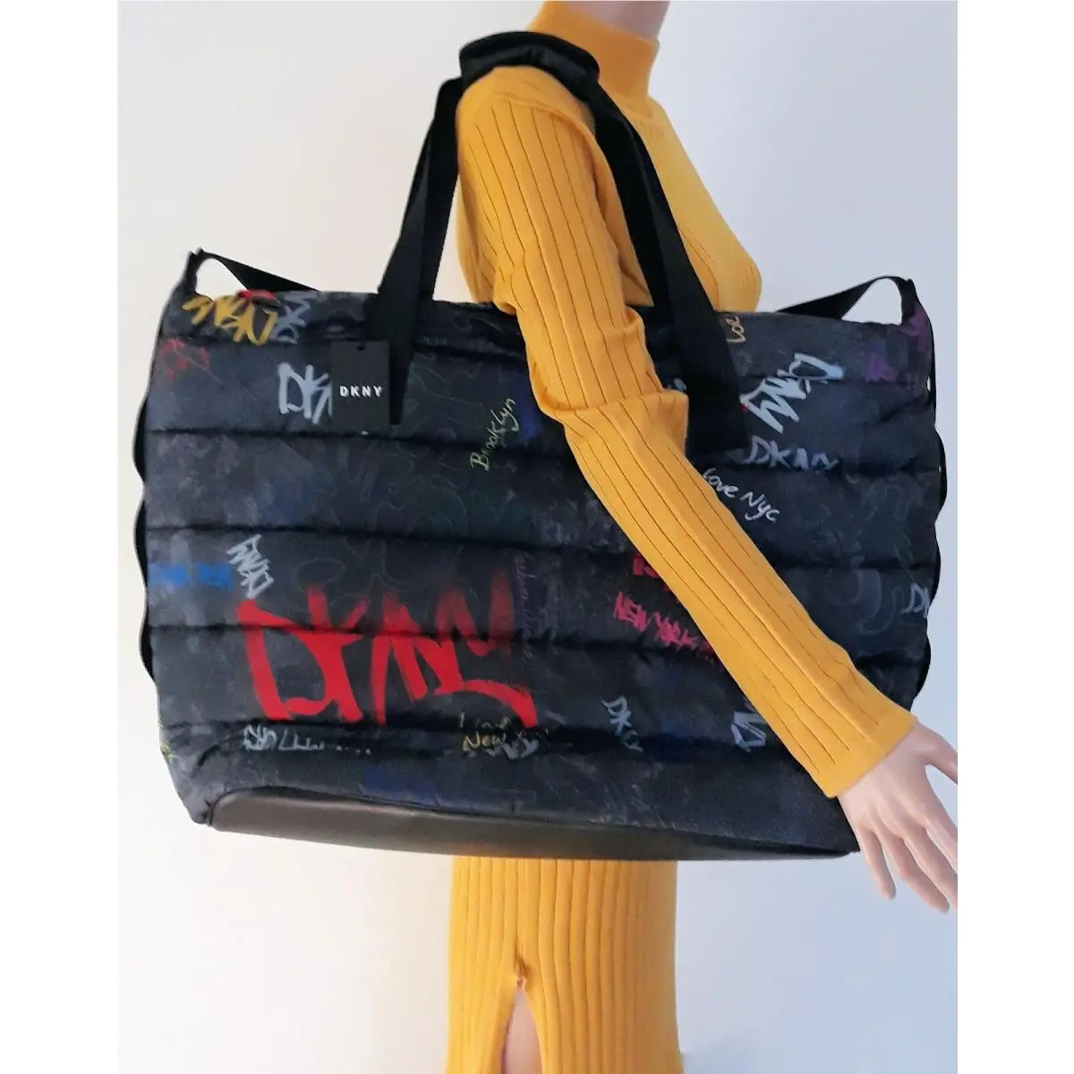 Dkny Nora Weekender Duffle Bag with Graffiti Print DUFFLE by DKNY