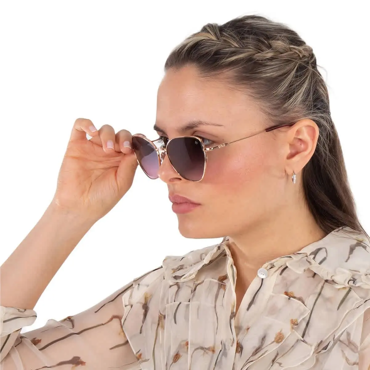Pink Gradient Cat Eye Ladies Sunglasses Whitney 1 58 by American Optical