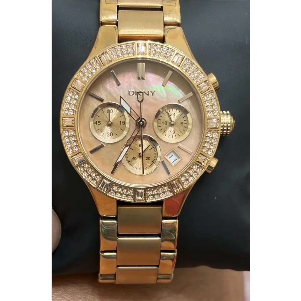 Dkny NY-8508 Rose Gold Solid Mother of Pearl Dial Women`s Watch by DKNY