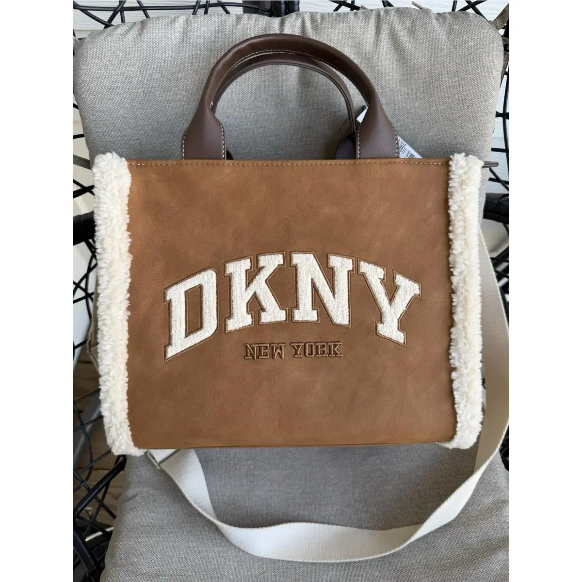 Dkny Hadlee Medium Tote Bag Crossbody Color Tobacco by DKNY