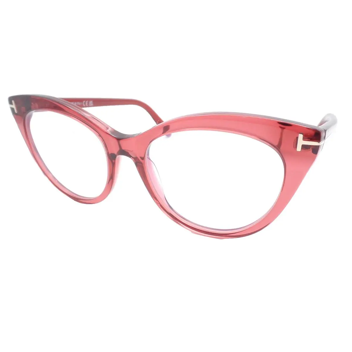 TF 6091 B 069 Shiny Bordeaux 53mm Blue Block Frames by Tom Ford