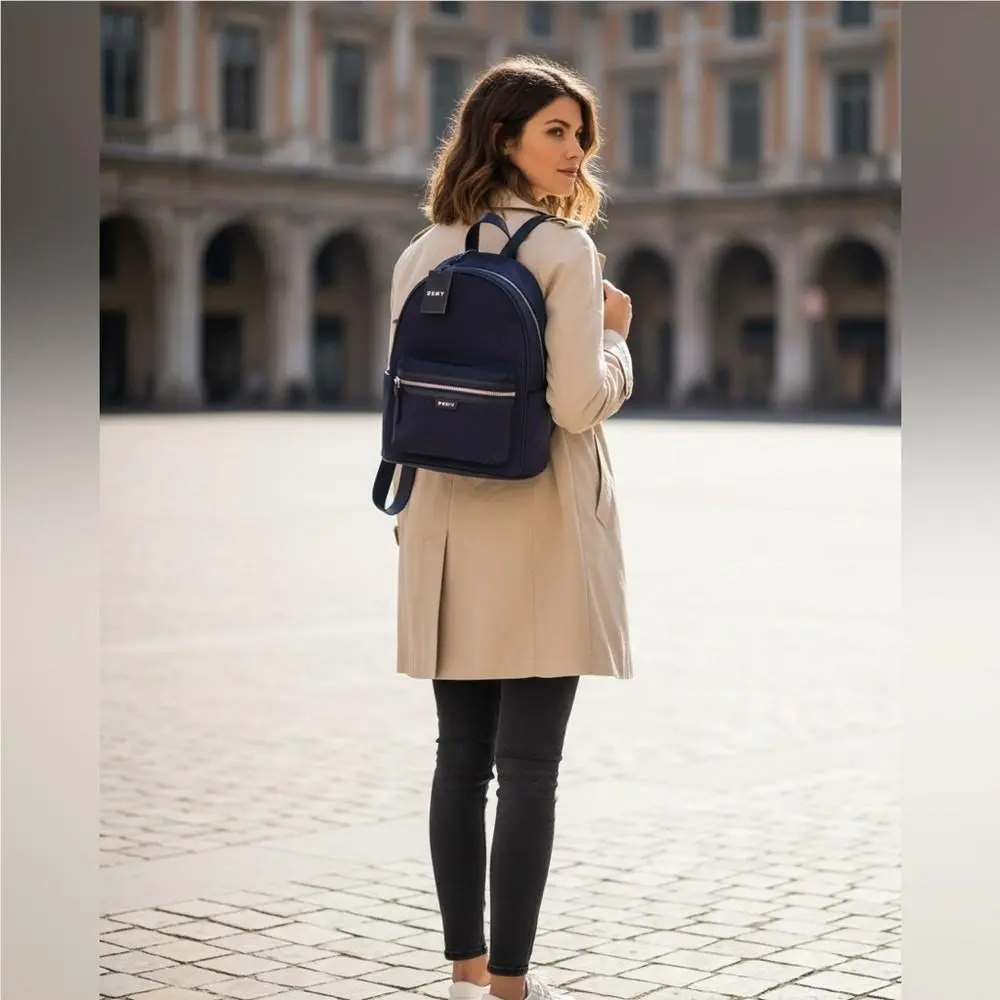 Dkny Navy Blue Back Pack by DKNY