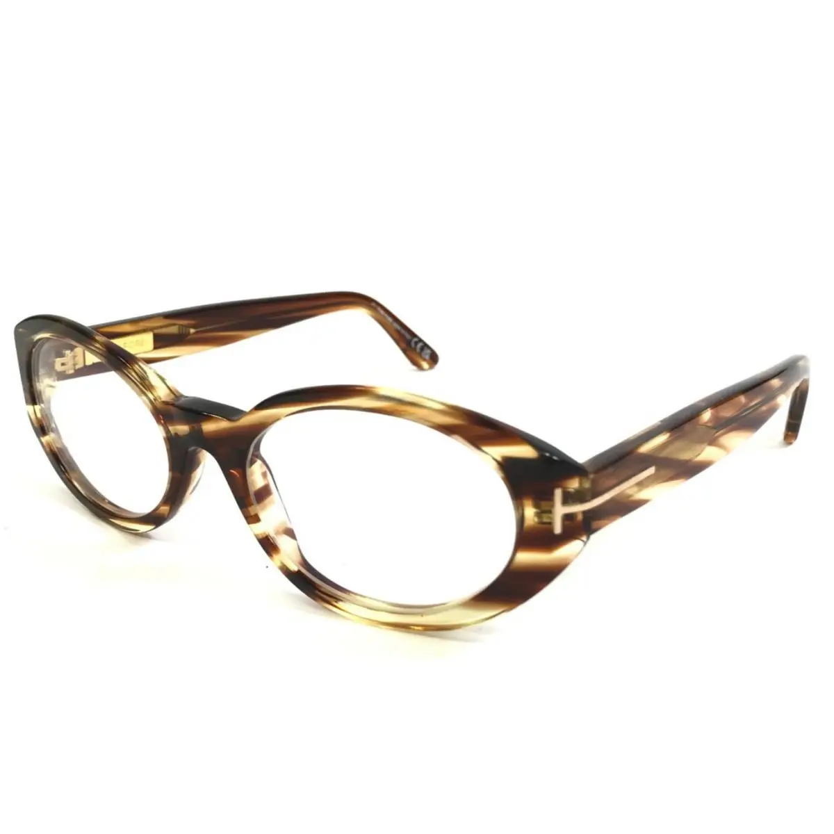 Eyeglasses Frames TF6067-B 055 Colored Havana Striped Brown 54-19-140 by Tom Ford