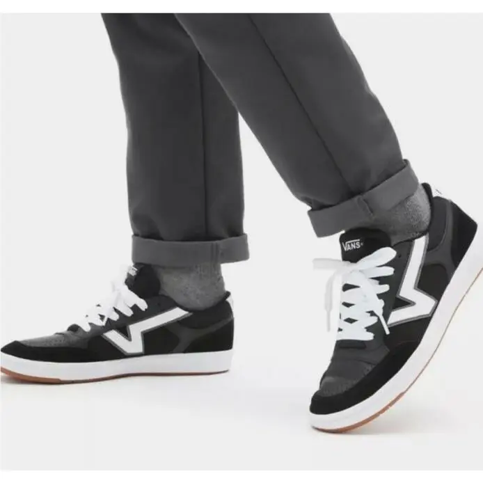 Lowland Cc VN0A4TZYOS7 Black/true White Men`s Skate Shoes by Vans