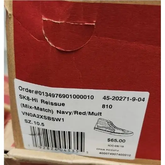 Vans shoes - VANS SK8 - VN0A2XSBSW1 - Red 8