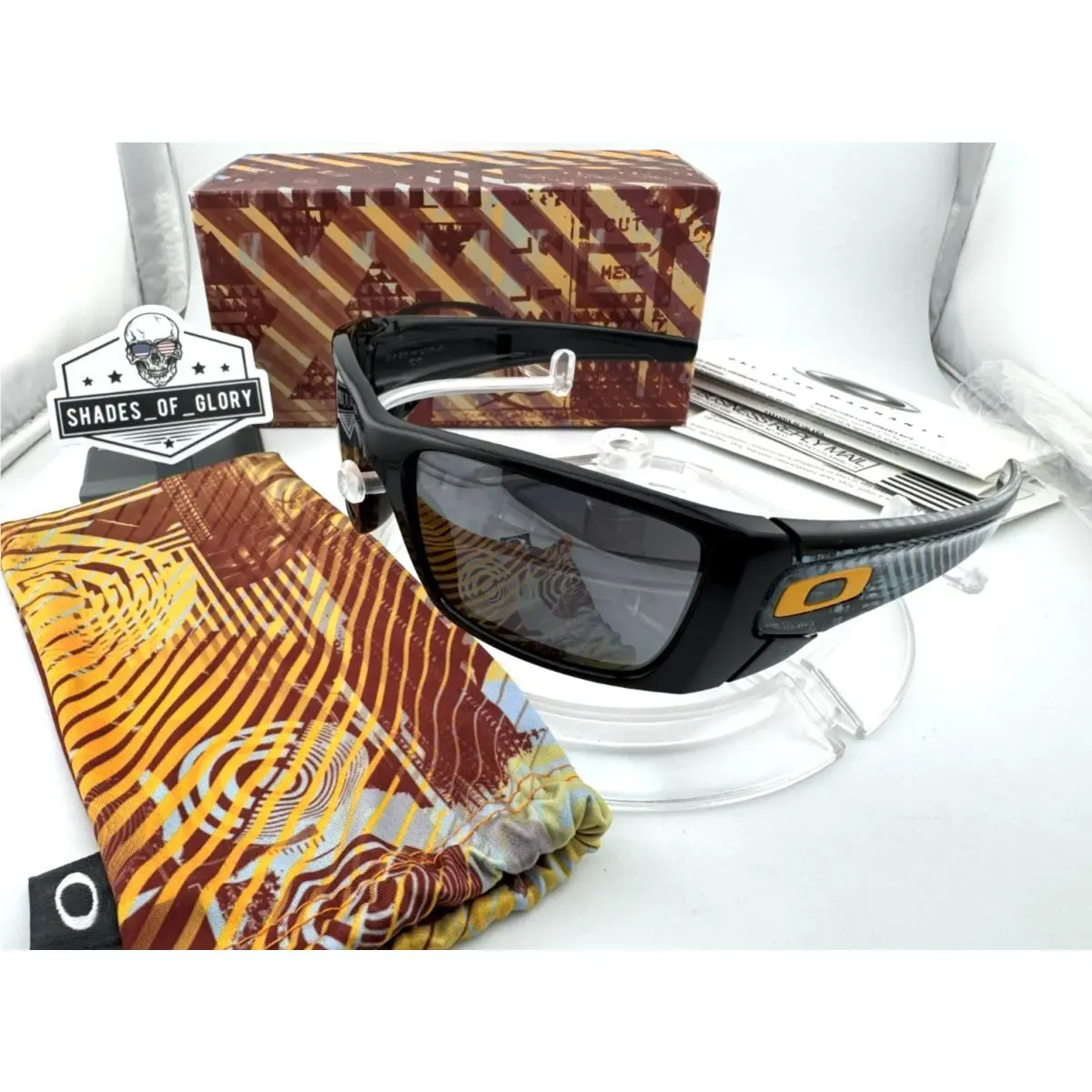 Fuel Cell Max Fear Light Polished Black Iridium Sunglasses OO9096-53 Rare by Oakley