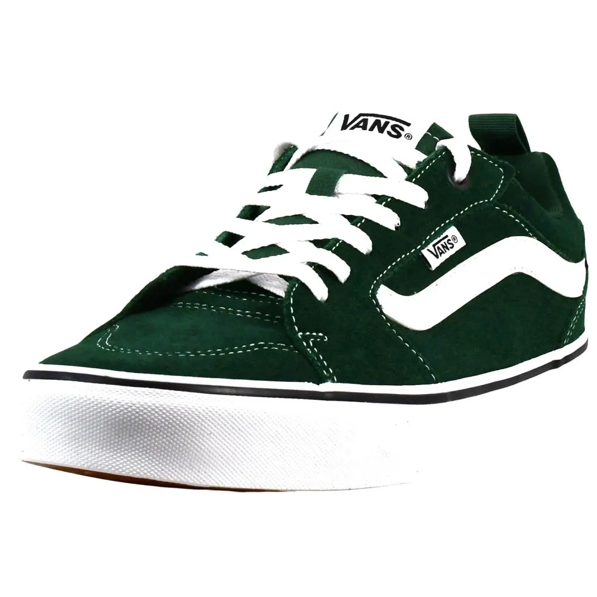 Vans Men`s Shoes Filmore Green /white Suede Skateboard Sneakers Size 10.5