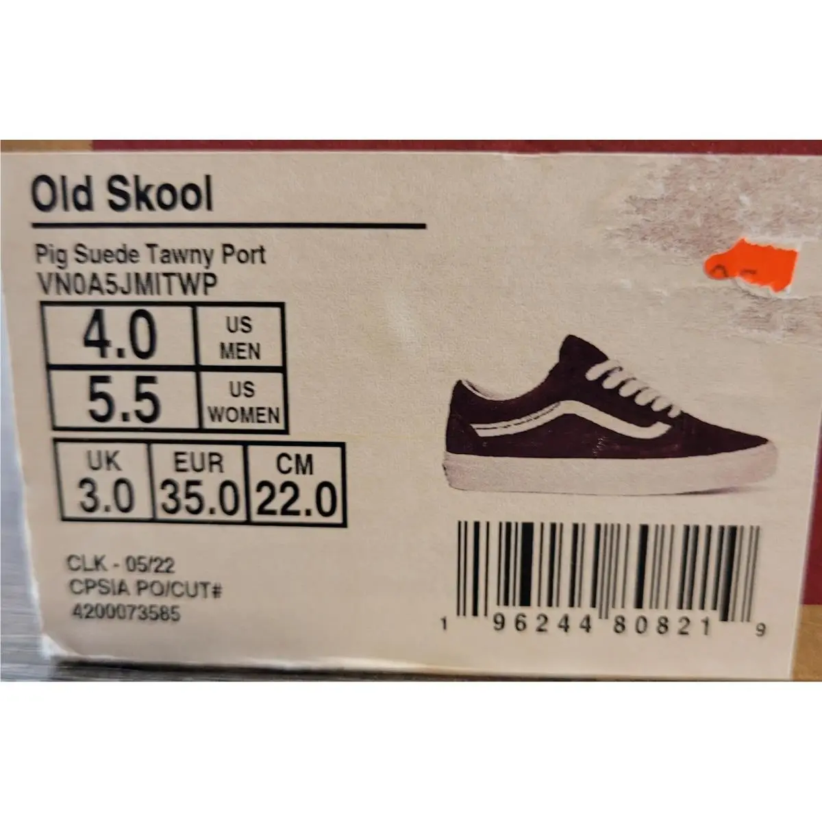 Vans shoes - VANS Old Skool - Old Skool - Red 7