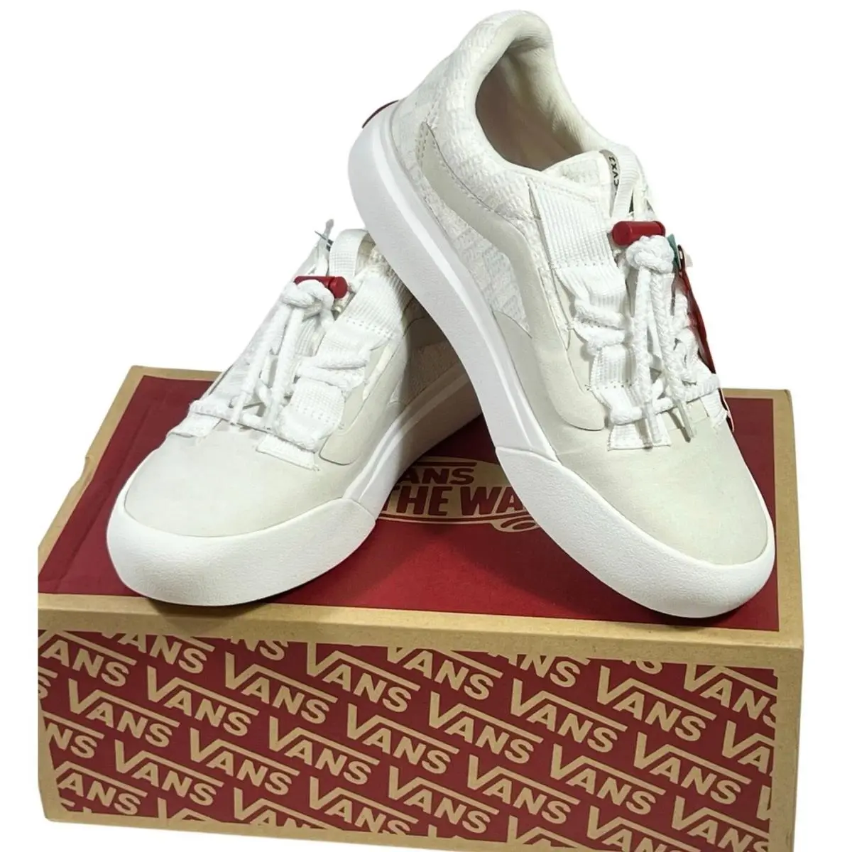 Off The Wall Comfycush CVX-2 Cream White Sneakers Shoes Men 5 Women 6.5 by Vans