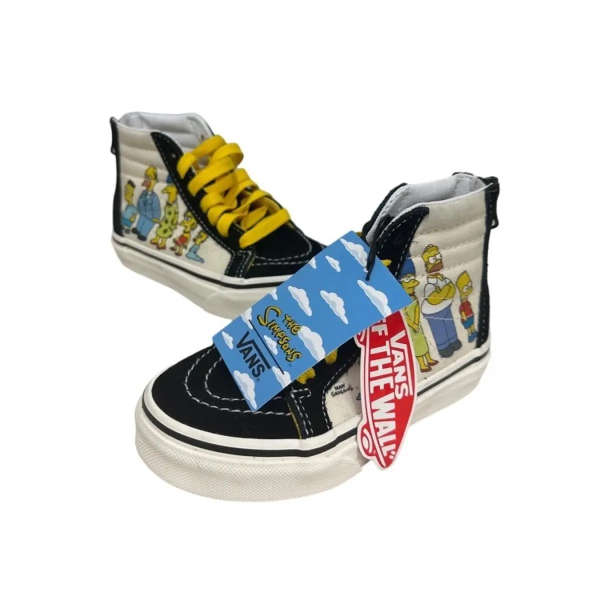 Sk8 Hi Zip Kids The Simpsons 1987-2020 Sz 10.5K by Vans