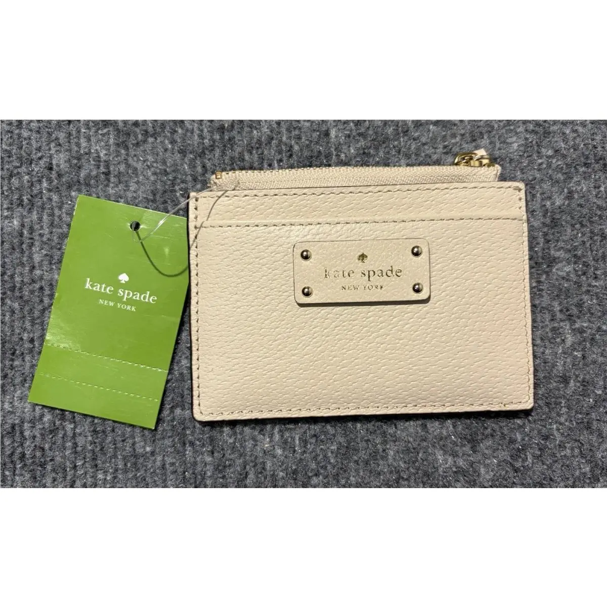Kate Spade Adi Grove Street Pebbled Leather Card Case Wallet