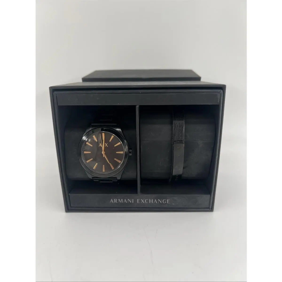 Active Black Dial Men`s Gift Set Model: AX7102 by Armani Exchange