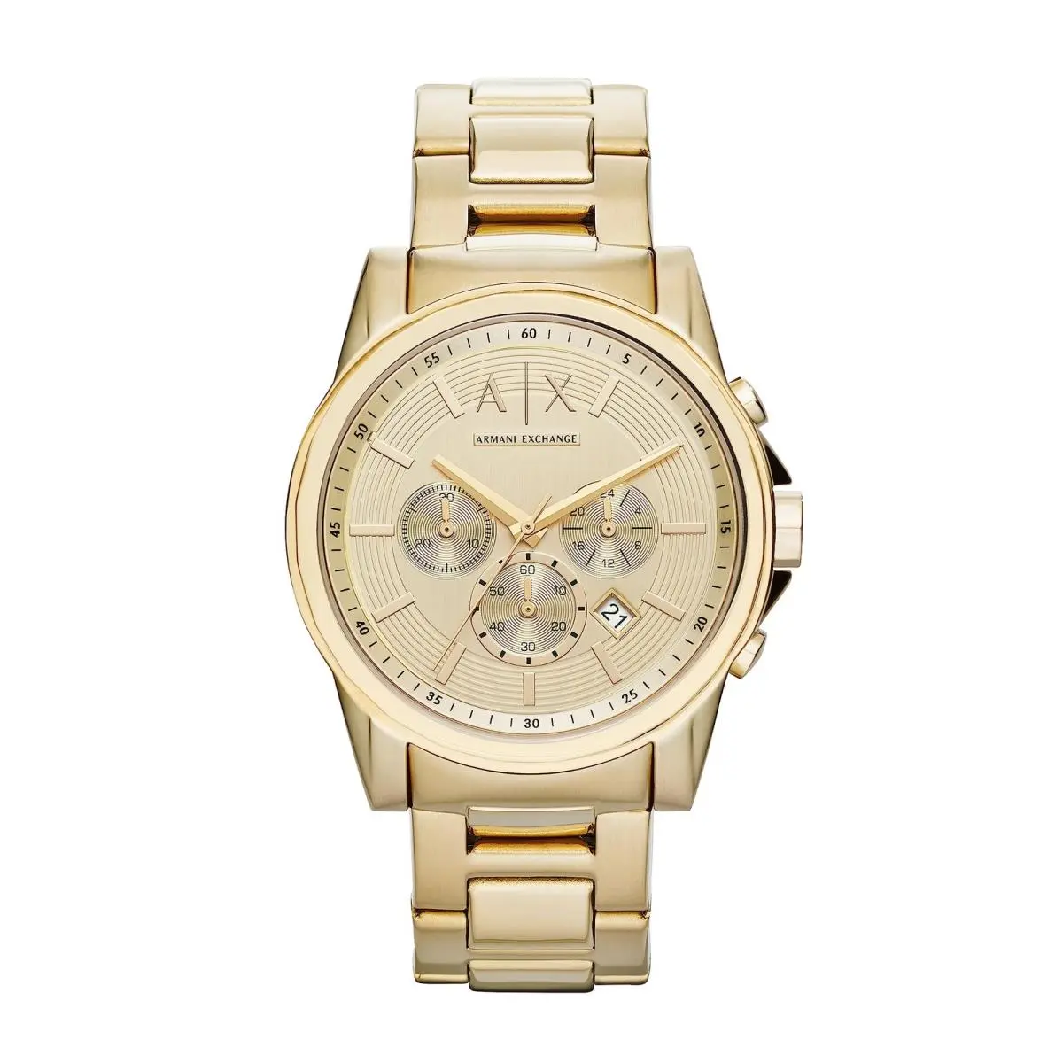 A X Chronograph Gold-tone Stainless Steel Standard Gold/gold by Armani Exchange