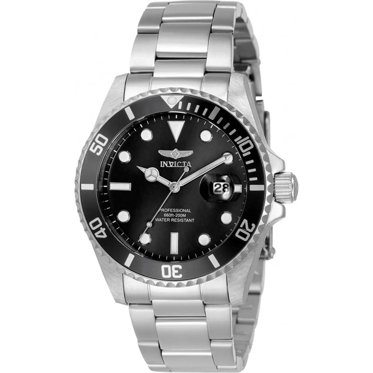 Women`s Watch Pro Diver Rotating Bezel Quartz Silver Bracelet 33272 by Invicta