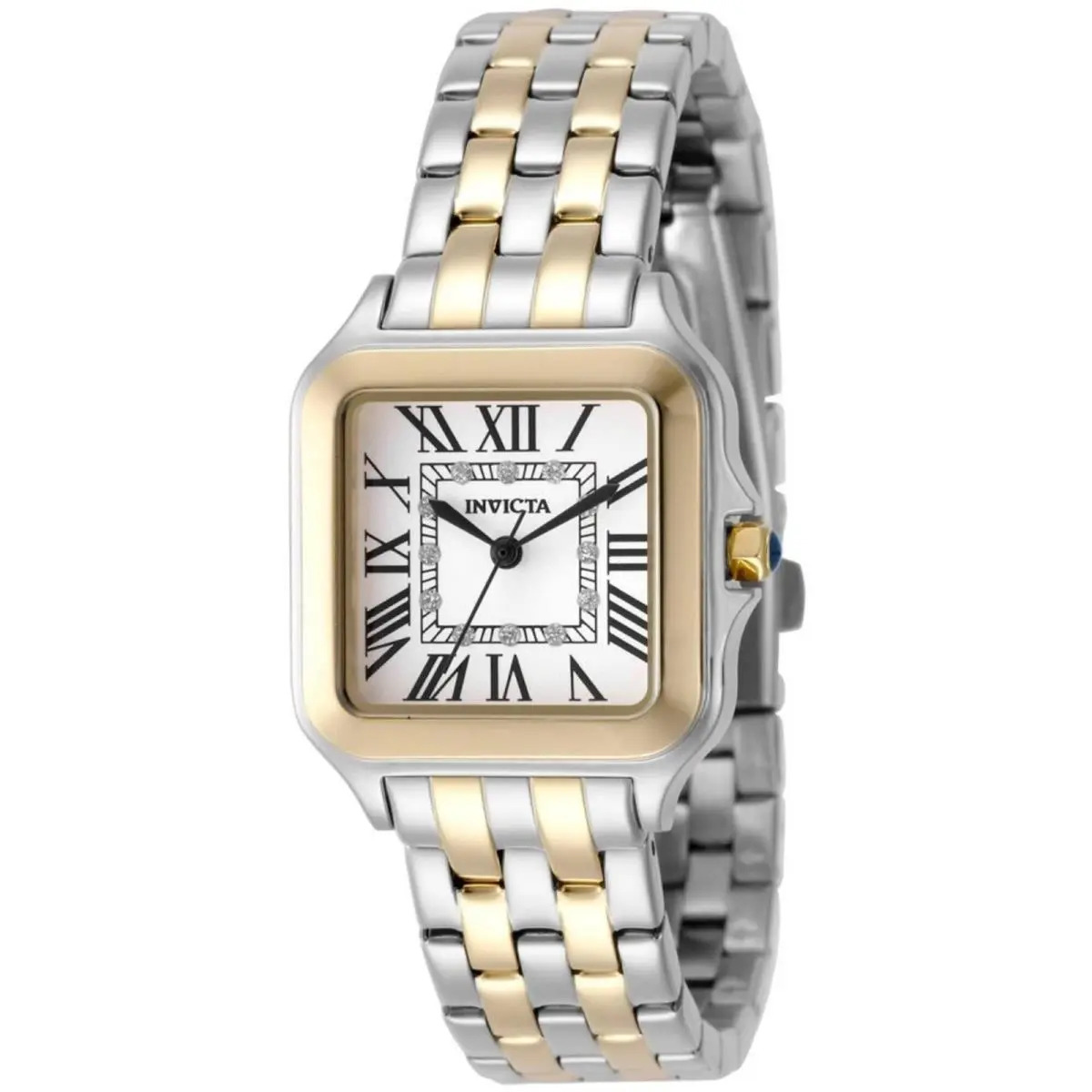 Angel 50612 Women`s Stainless Steel Quartz Watch 28mm Silver Dial by Invicta