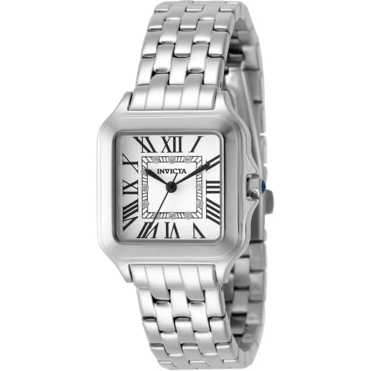Angel 50610 Women`s Stainless Steel Quartz Watch 28mm Silver Dial by Invicta