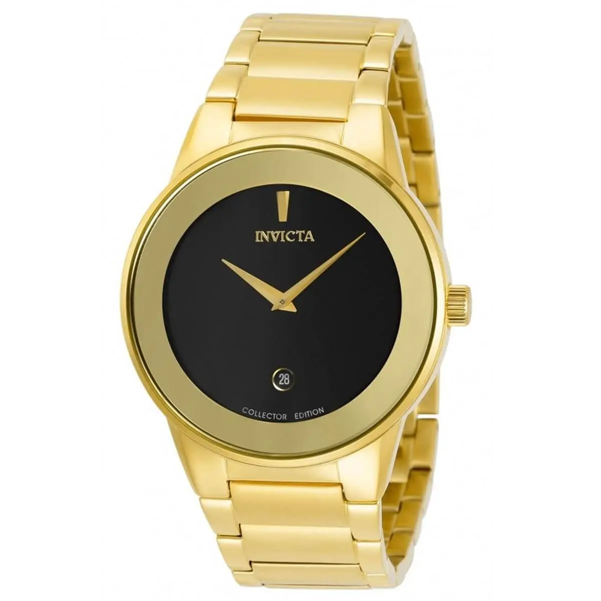 Invicta Men`s Watch Specialty Japanese Quartz Yellow Gold Bracelet 30537